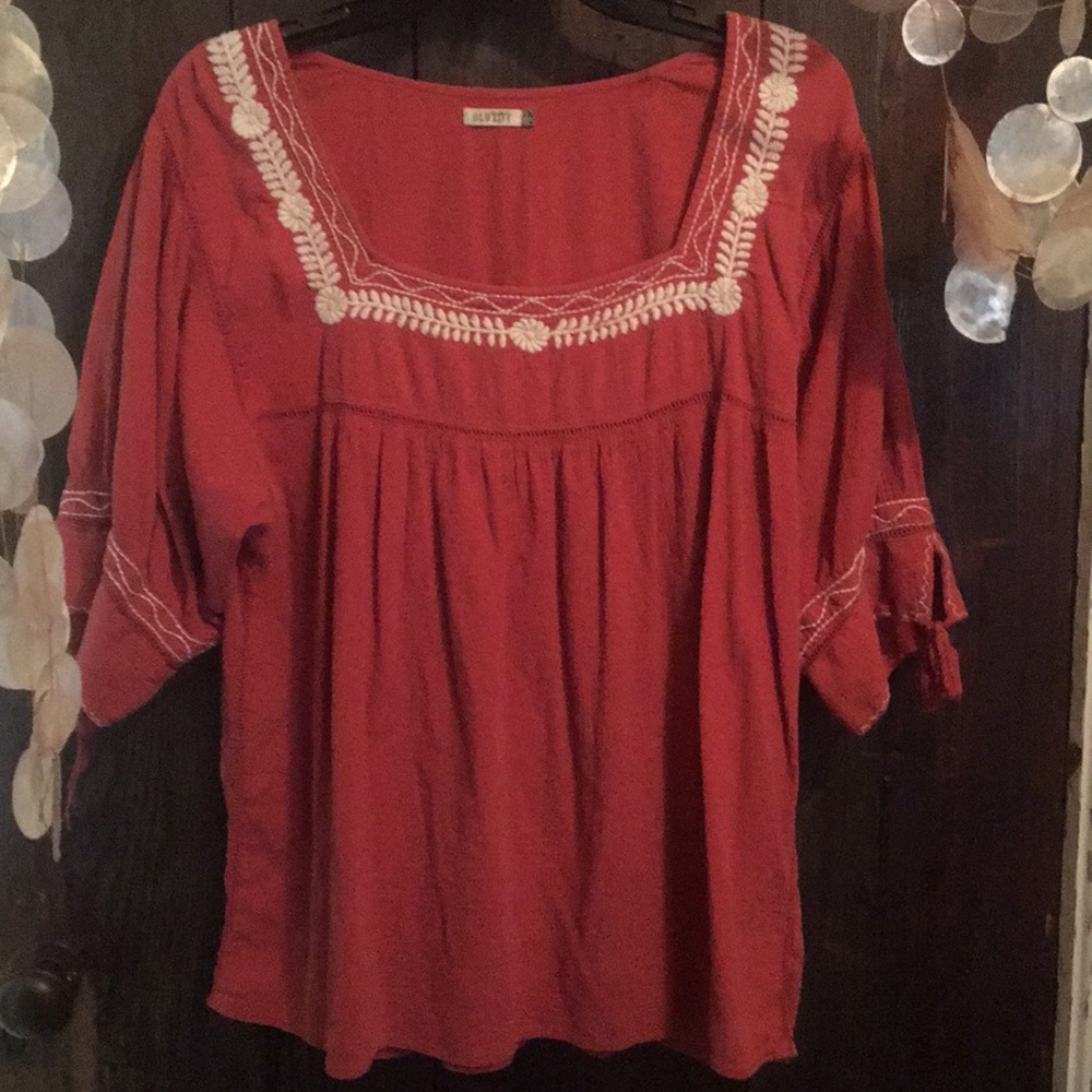 XL Peasant Style Top, Old Navy